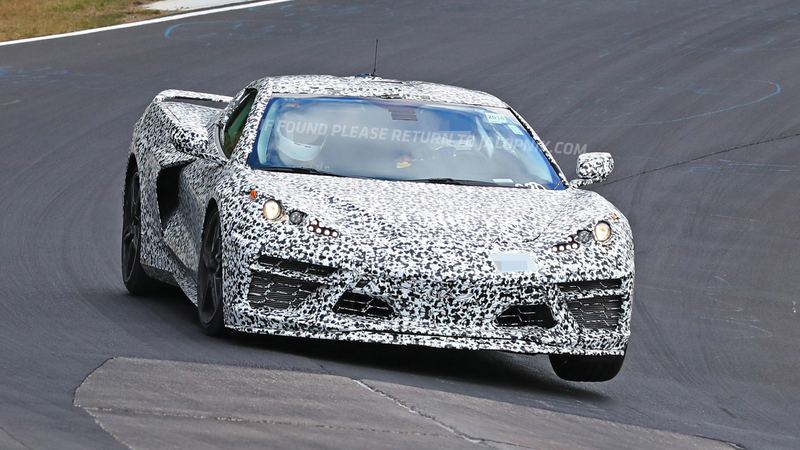 Illustration for article titled Here's The Mid-Engine 2020 Chevrolet Corvette Storming The NĂĽrburgring